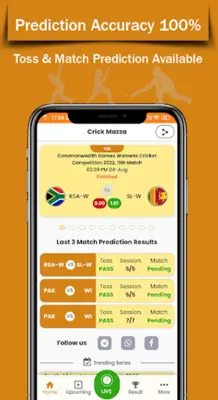 Crick Mazza Live Line android App screenshot 3